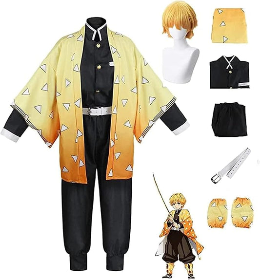 Yellow Anime Swordsman Costume