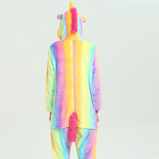 Rainbow Fluro Unicorn Kigurumi Onesie Pyjamas