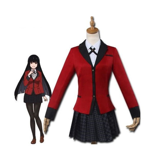 Red School Uniform Anime Costume