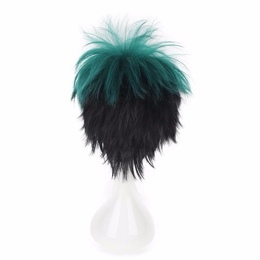 Green Curly Anime Hero Wig