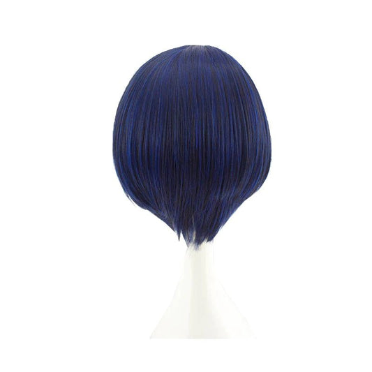 Short Blue Anime Hero Wig