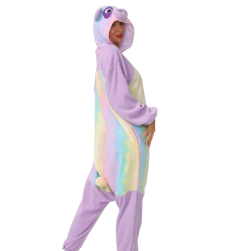 Purple Rainbow Bear Kigurumi Onesie Pyjamas