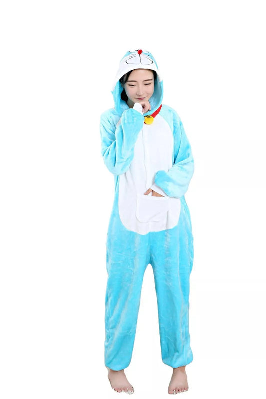Blue Robot Cat Kigurumi Onesie Pyjamas