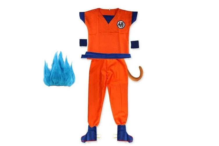 Kids Orange Martial Arts Hero Costume