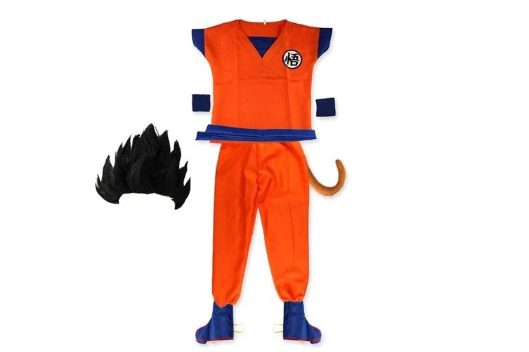 Kids Orange Martial Arts Hero Costume