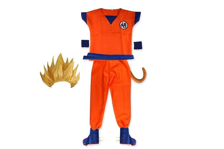 Kids Orange Martial Arts Hero Costume