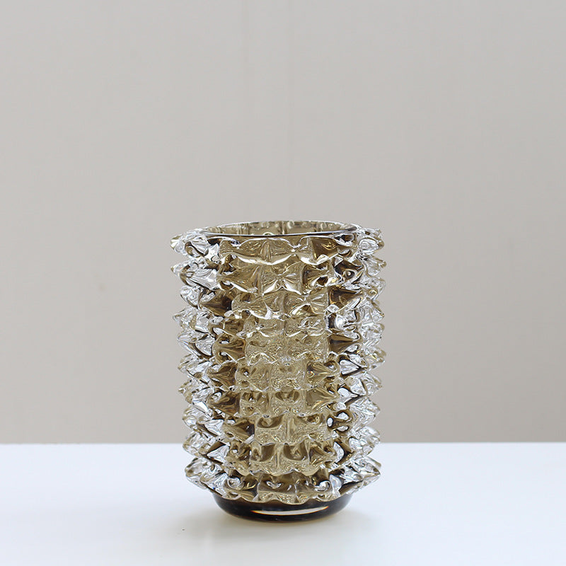Rostrato Murano Style Spikey Glass Vase – view 4
