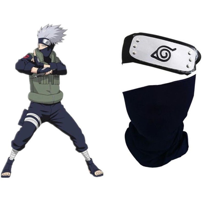 2PC Masked Ninja Headband & Face Mask Set