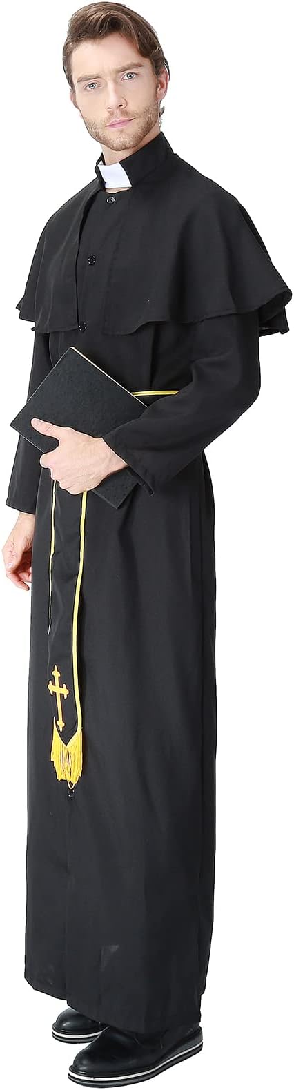 Medieval Priest Roman Clergy Pastor Costume – view 6