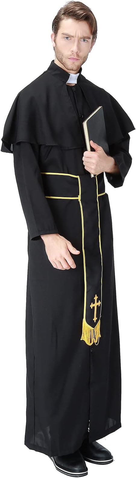 Medieval Priest Roman Clergy Pastor Costume – view 5