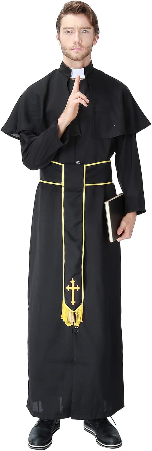 Medieval Priest Roman Clergy Pastor Costume – view 7