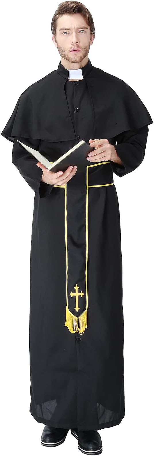 Medieval Priest Roman Clergy Pastor Costume – view 4