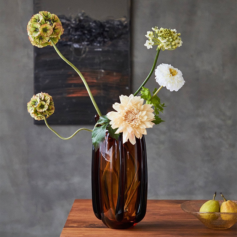 Modern Droplet Sculptural Glass Vase – view 2