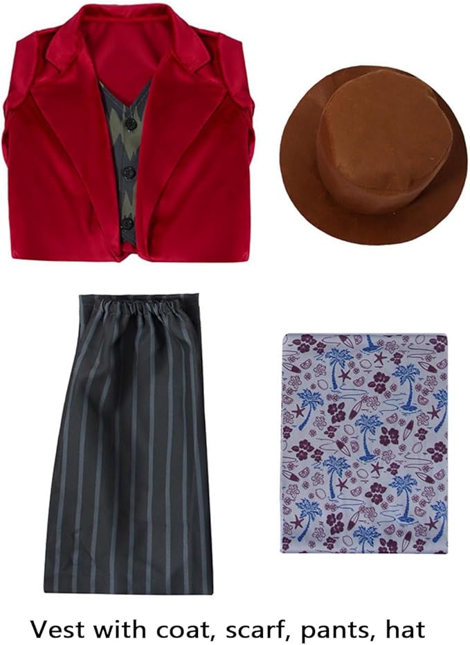 Boys Brown Red Confectioner Costume – view 5