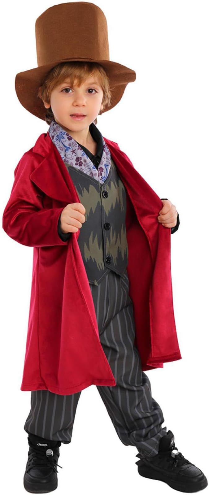 Boys Brown Red Confectioner Costume