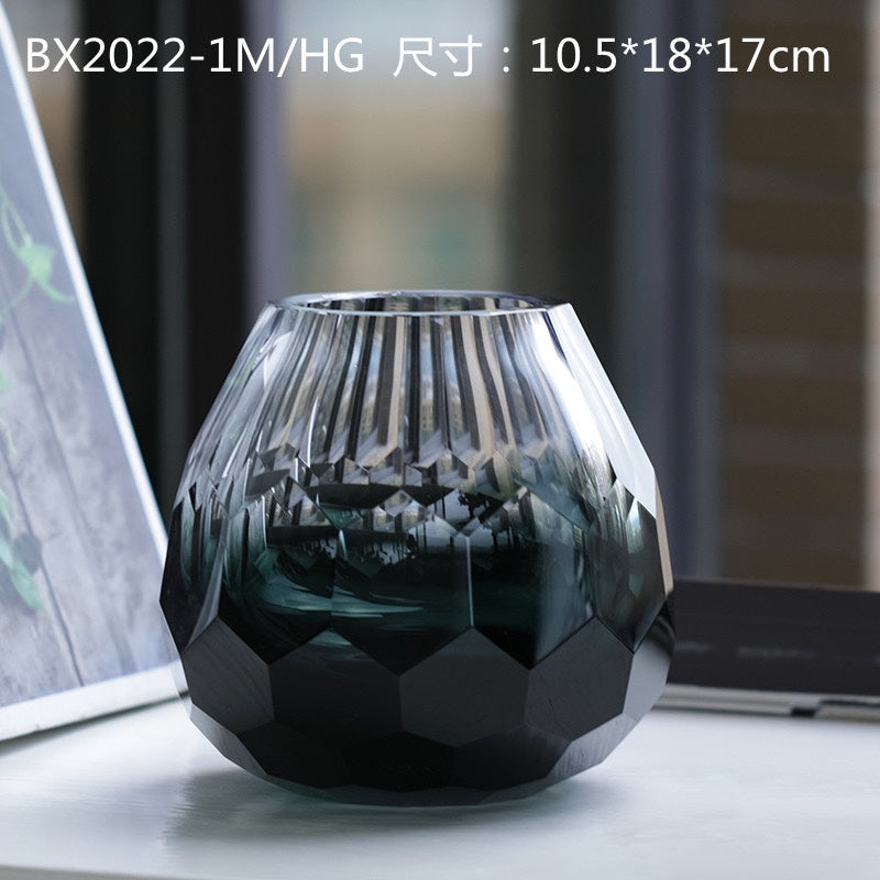 Etched Dome Glass Vase – view 10