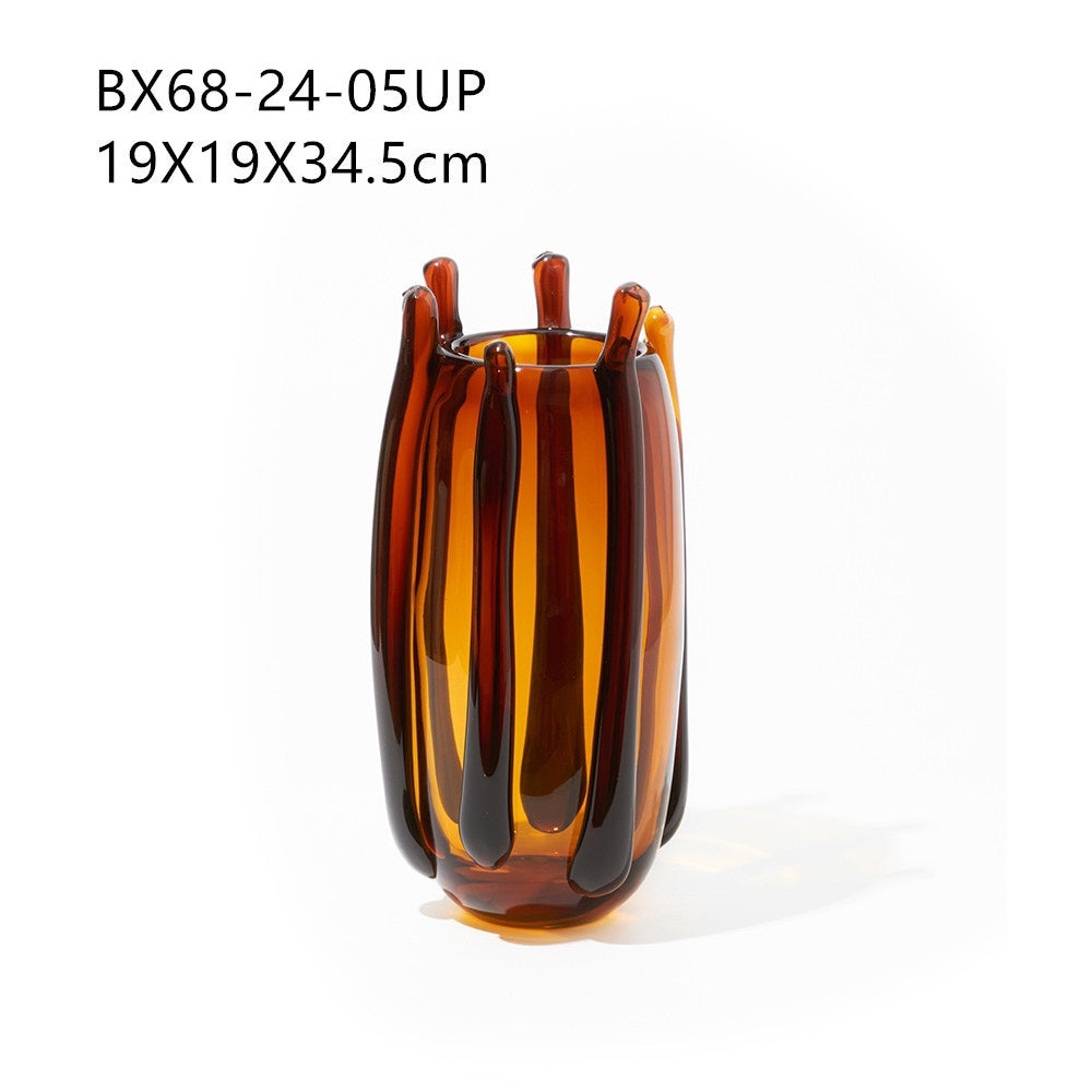 Modern Droplet Sculptural Glass Vase – view 6