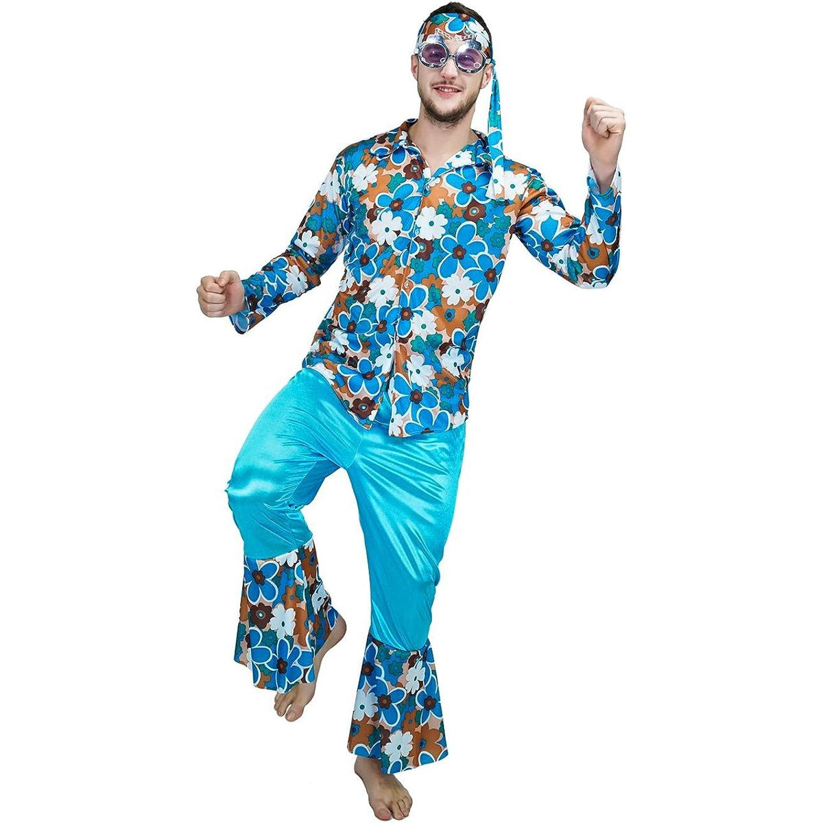 Adult Hippie Man 1960s Costume