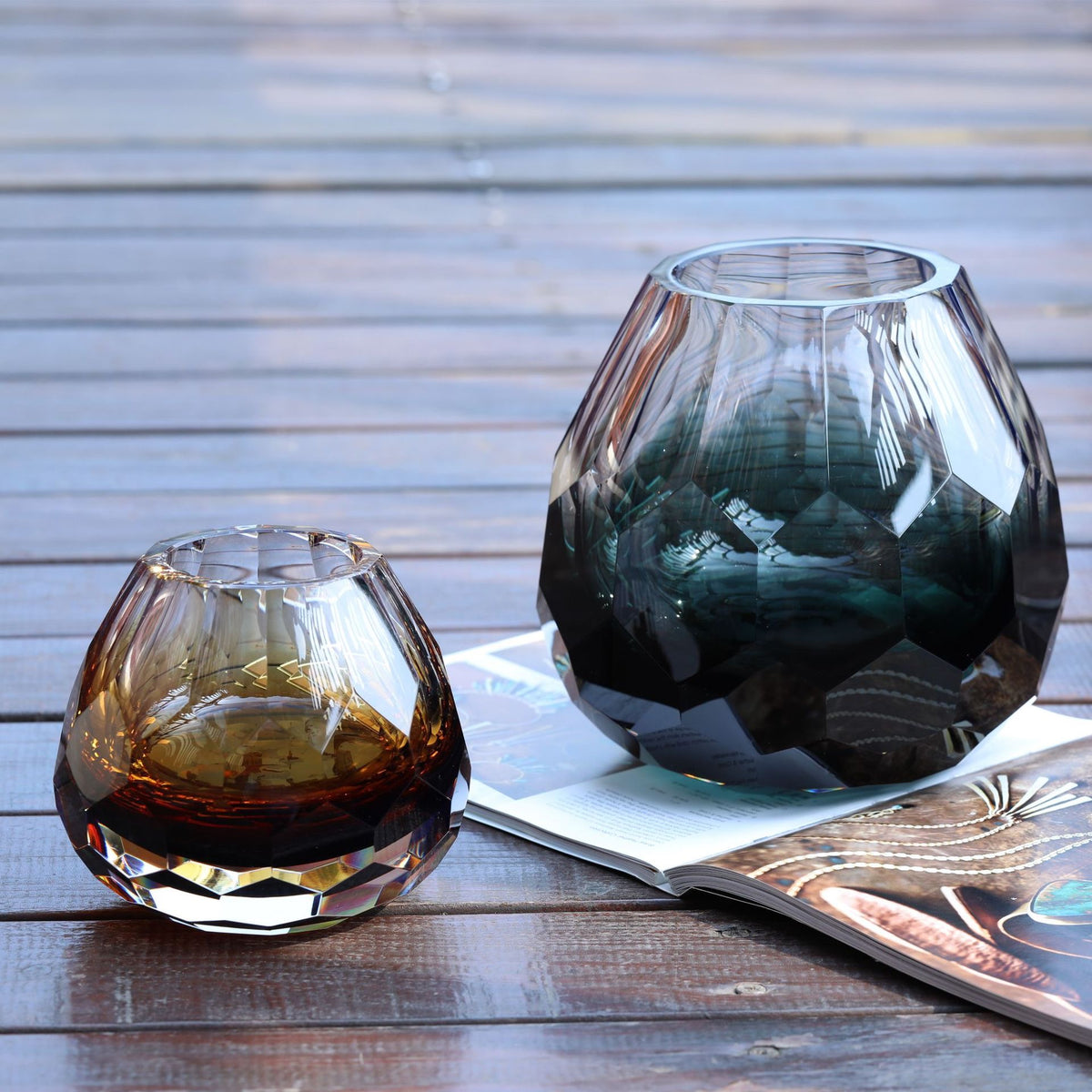 Etched Dome Glass Vase – view 4