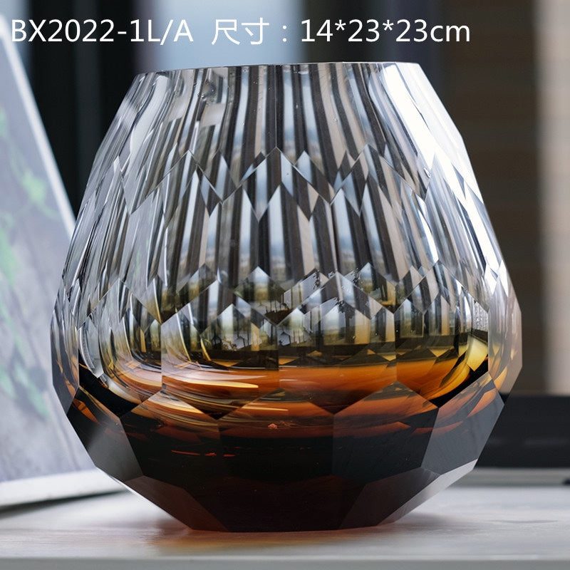 Etched Dome Glass Vase – view 7