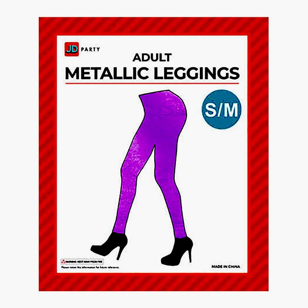 Adult Metallic Leggings – view 3