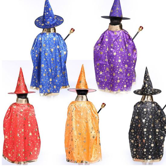 Kids Wizard Cape with Hat
