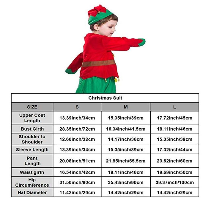 Boys Christmas Elf Costume