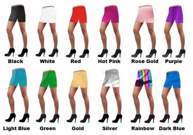 Adult Metallic Shorts
