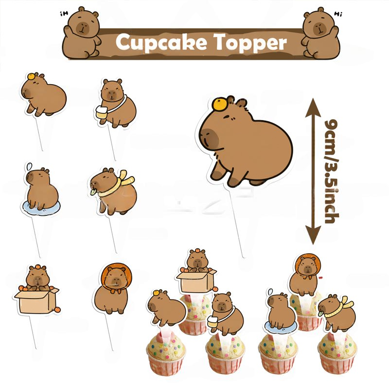 Capybara Birthday Party Decorations Set – view 5