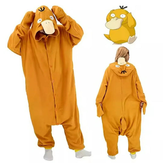 Yellow Anime Duck Kigurumi Onesie Pyjamas
