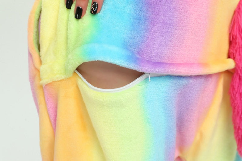 Rainbow Fluro Unicorn Kigurumi Onesie Pyjamas