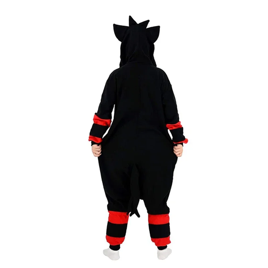 Black and Red Fire Cat Kigurumi Onesie Pyjamas