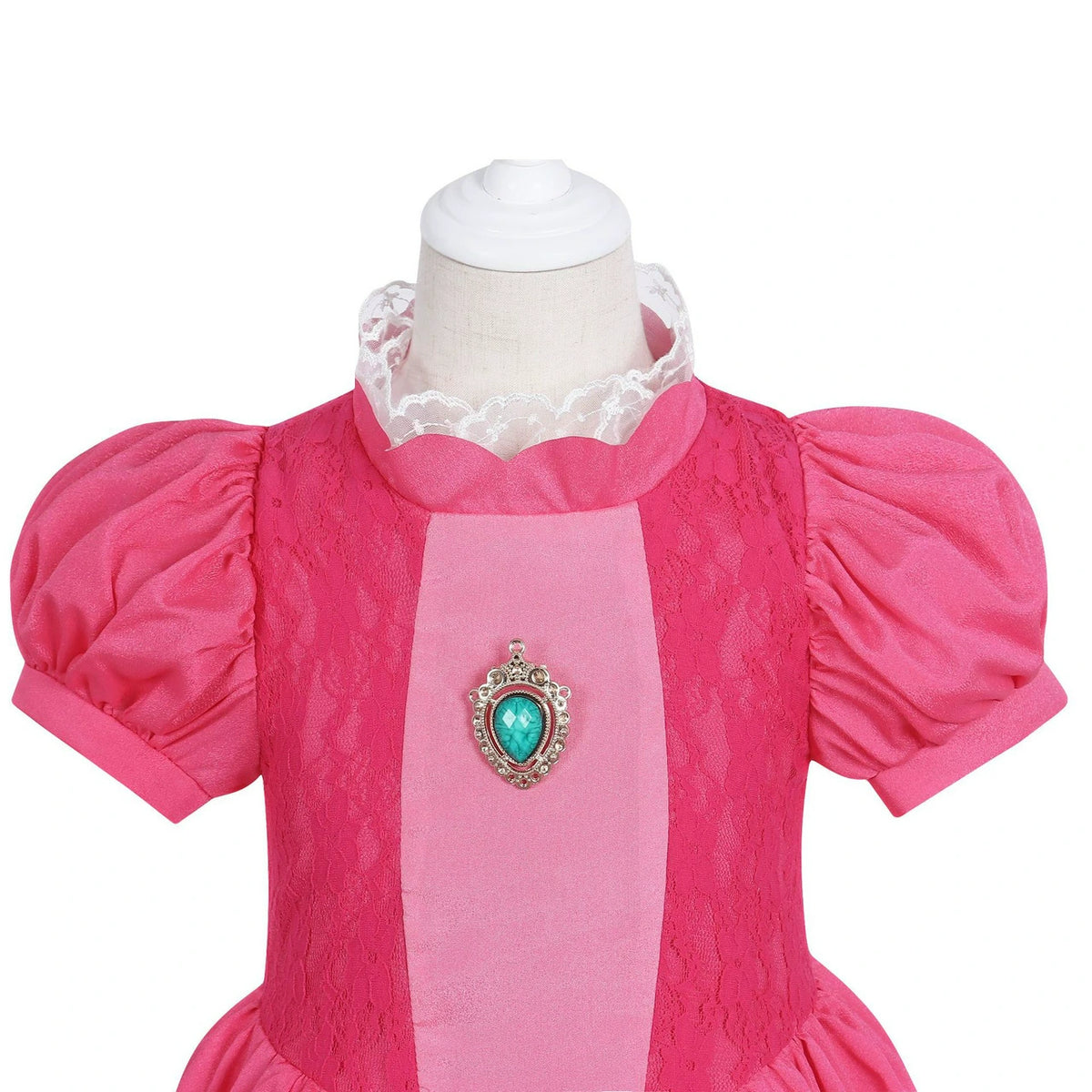 Girls Pink Mushroom Princess Dress – view 2