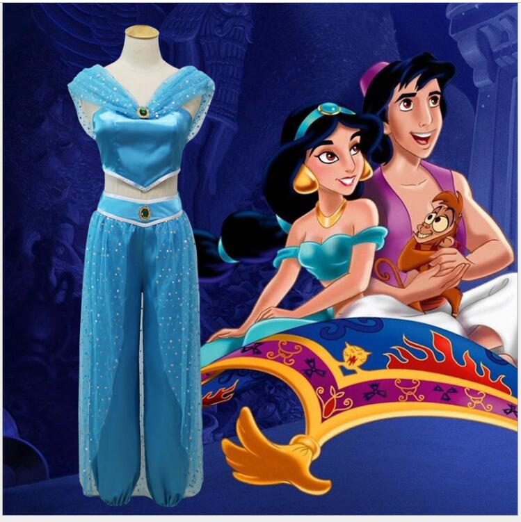 Women's Arabian Princess Blue Costume – view 5