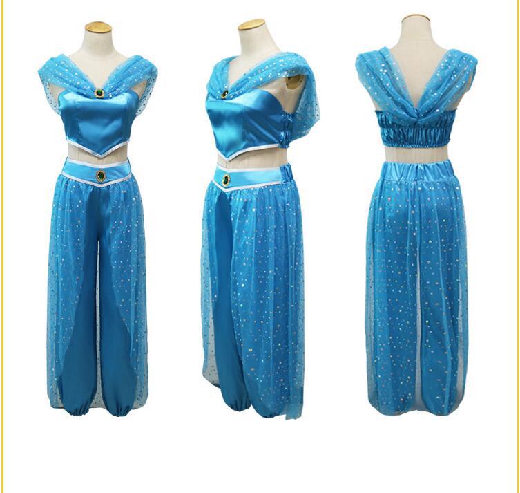 Women's Arabian Princess Blue Costume – view 4