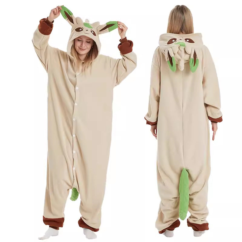 Leafy Forest Fox Kigurumi Onesie Pyjamas