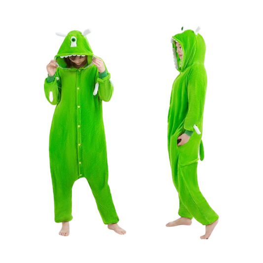Green One-Eyed Monster Kigurumi Onesie Pyjamas