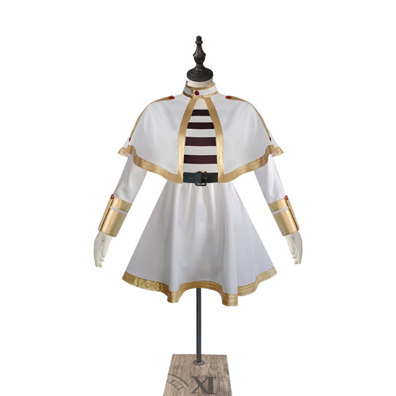 Anime White Elf Mage Dress