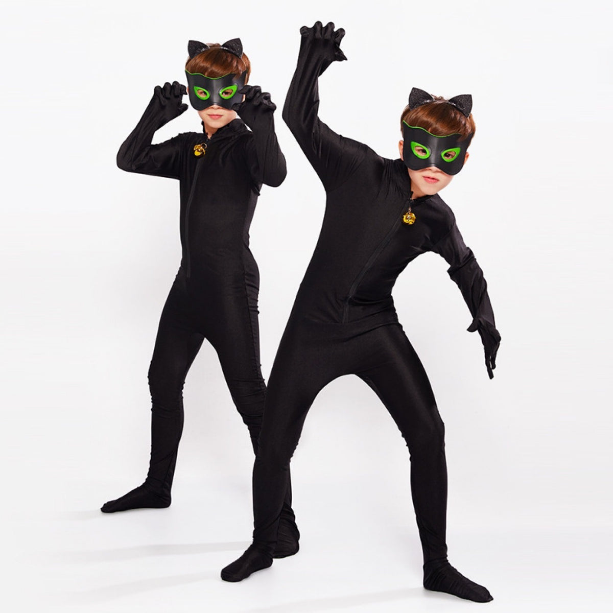Kids Black Cat Superhero Costume