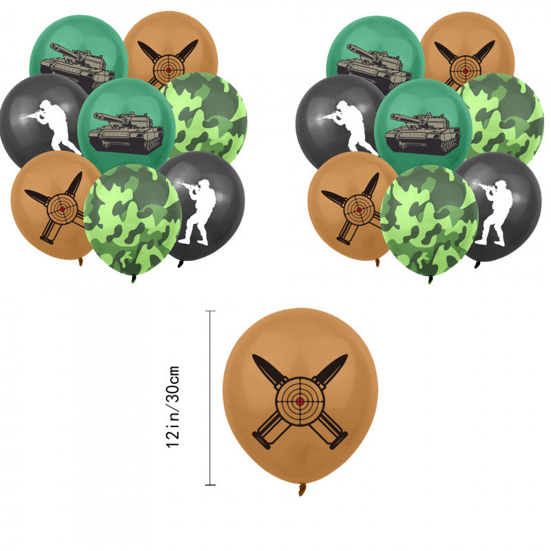 Army Military Theme Birthday Party Decorations Set – view 4