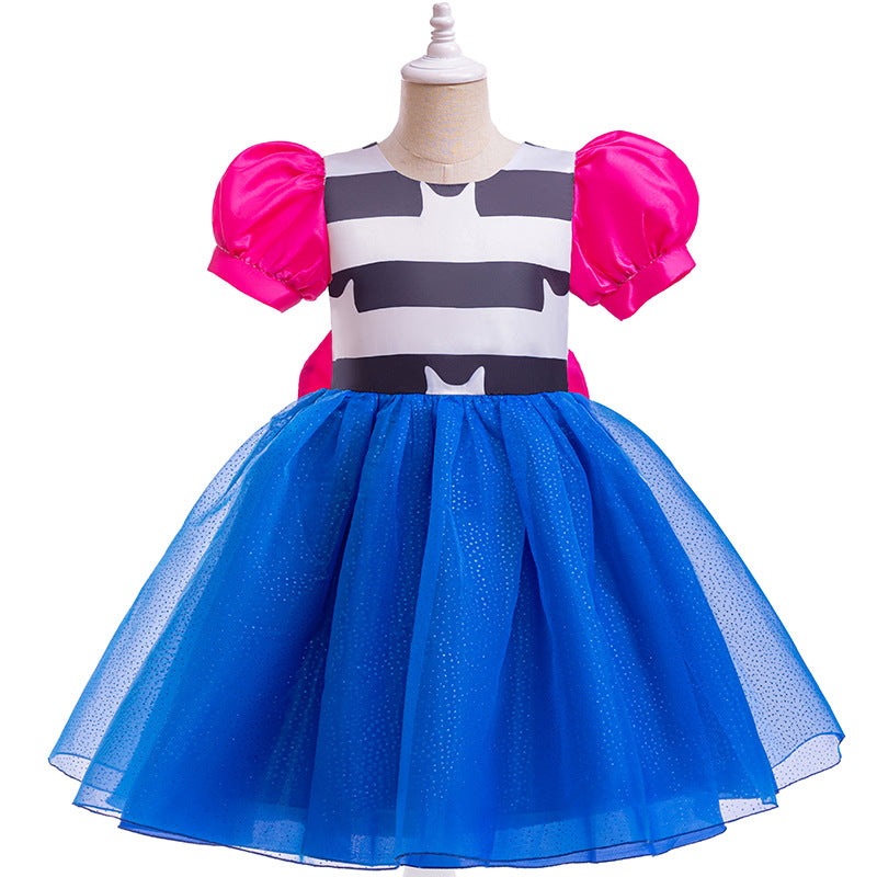 Girls Pink Cat Dollhouse Dress – view 2