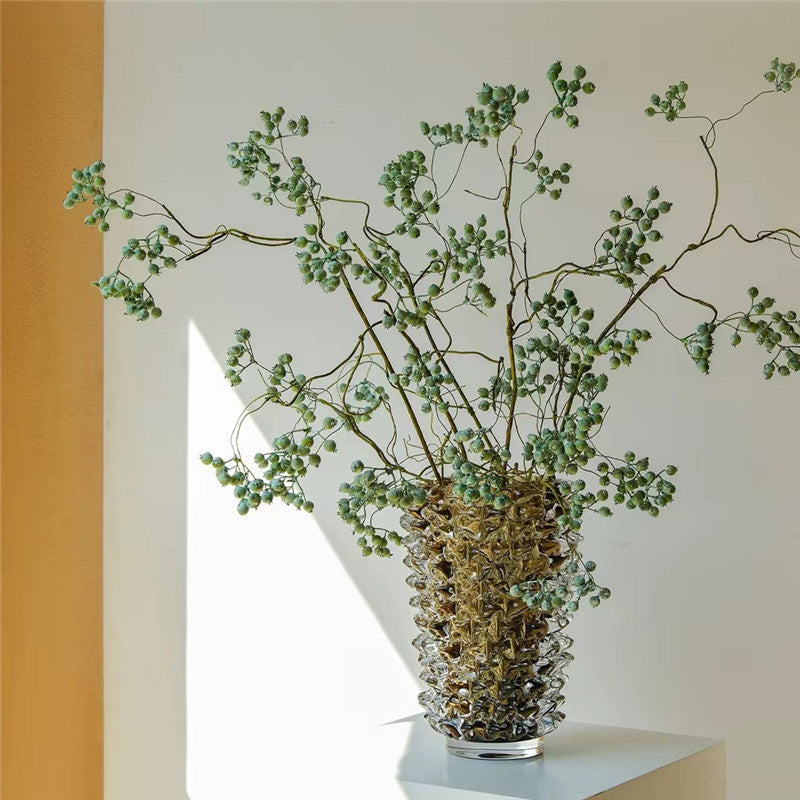 Rostrato Murano Style Spikey Glass Vase – view 3