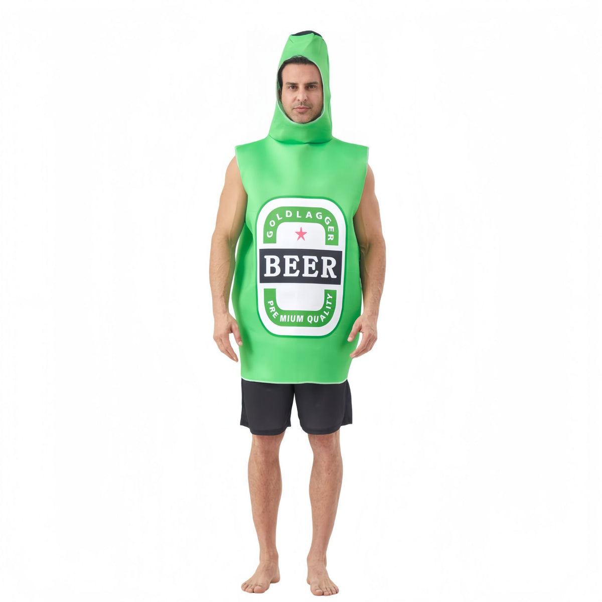 Adult Novelty Green Beer Bottle Costume