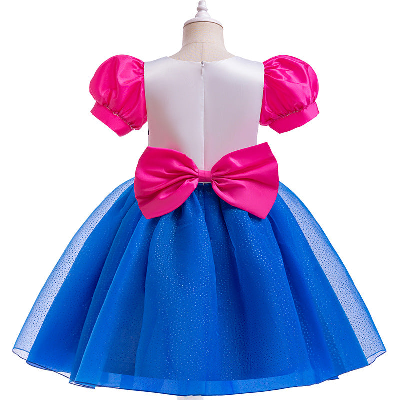 Girls Pink Cat Dollhouse Dress – view 3