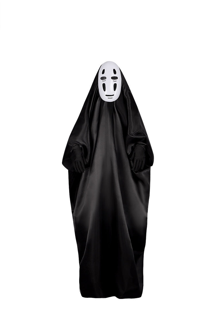 Kids & Adults Black Masked Spirit Costume