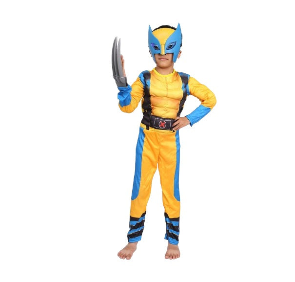 Kids Yellow Claw Superhero Costume