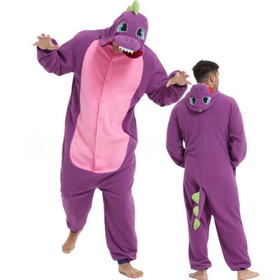 Adult Colourful Dinosaur Onesie – view 4
