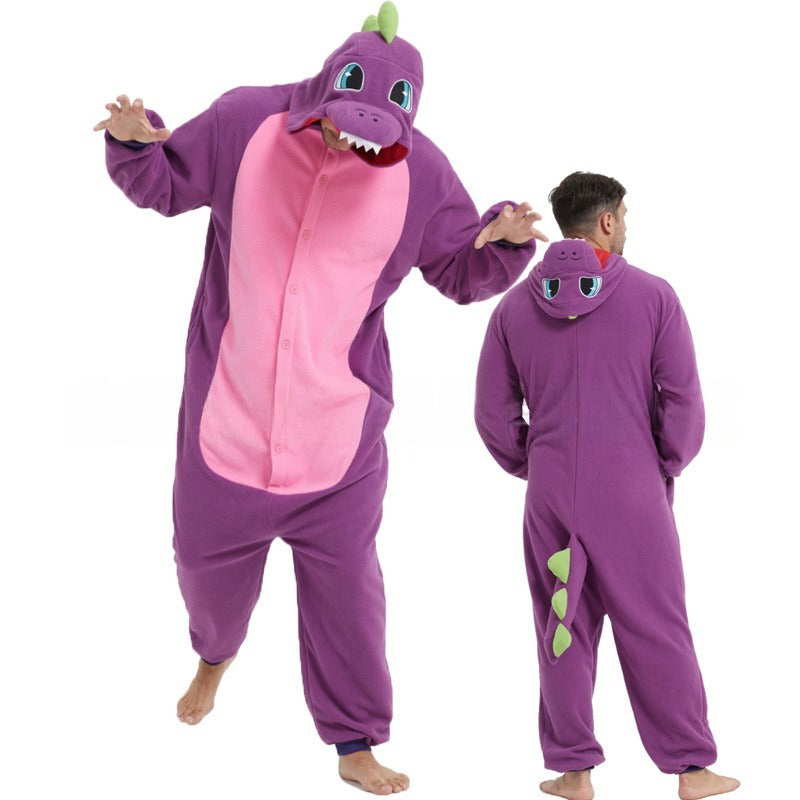 Adult Colourful Dinosaur Onesie – view 4