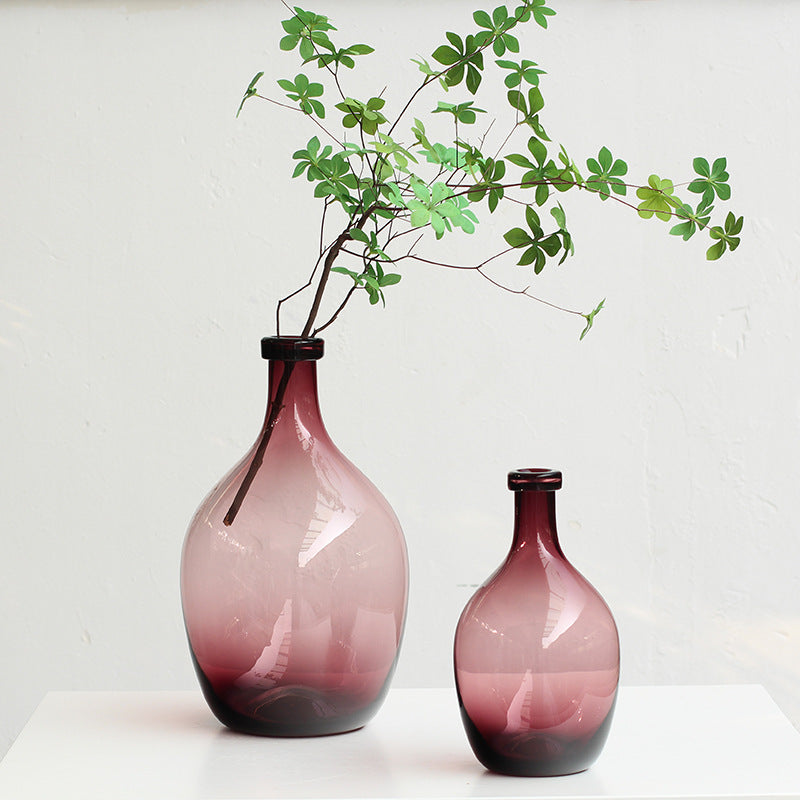 Transparent Teardrop Decorative Glass Vase – view 3