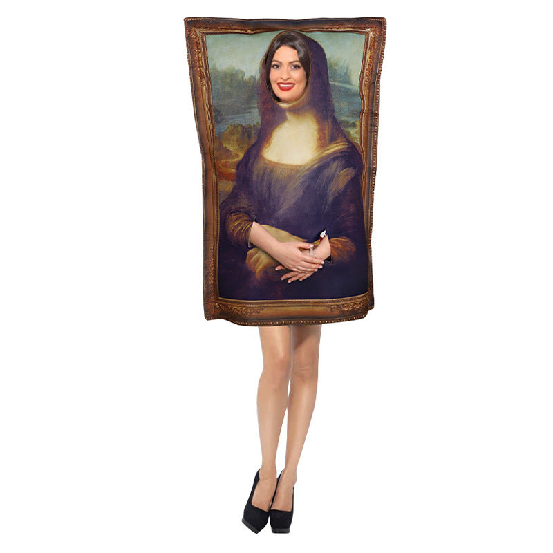 Adult Novelty Adult Mona Lisa Portrait Costume